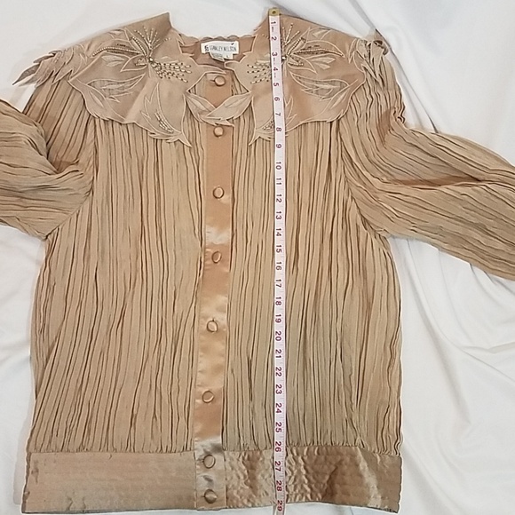 Stanley Nelson Silk Blouse L - Picture 6 of 8